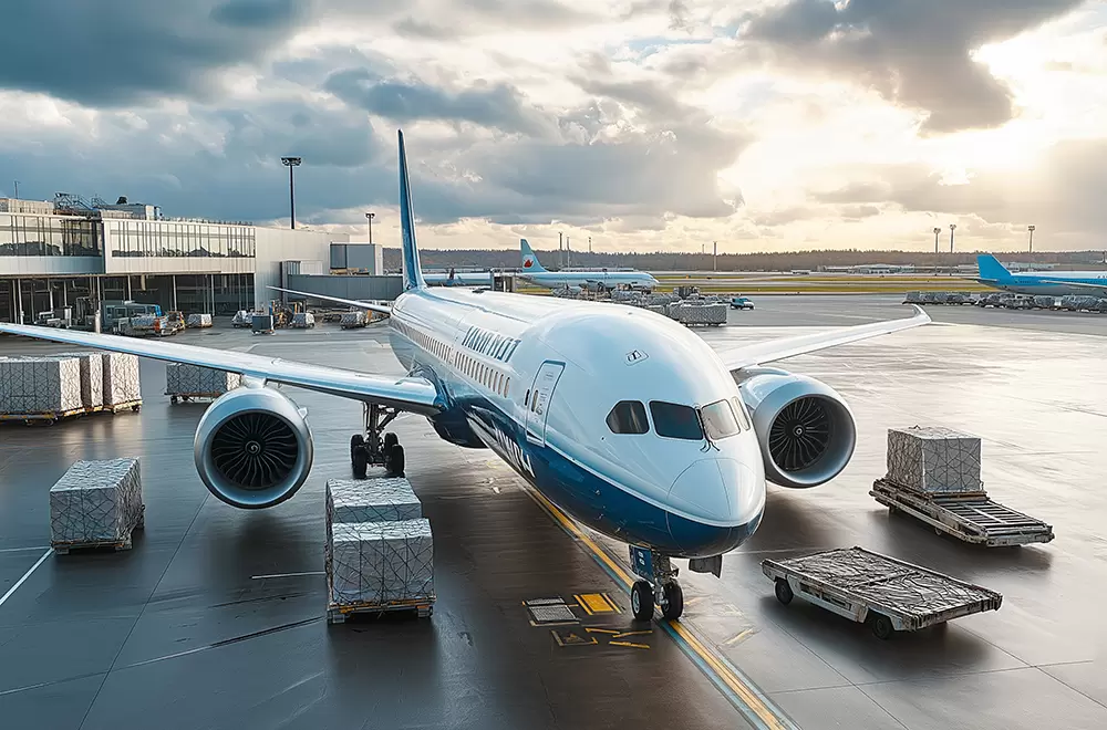 Servizio di logistica per il trasporto aereo internazionale di merci Servizio di logistica per il trasporto aereo internazionale di merci