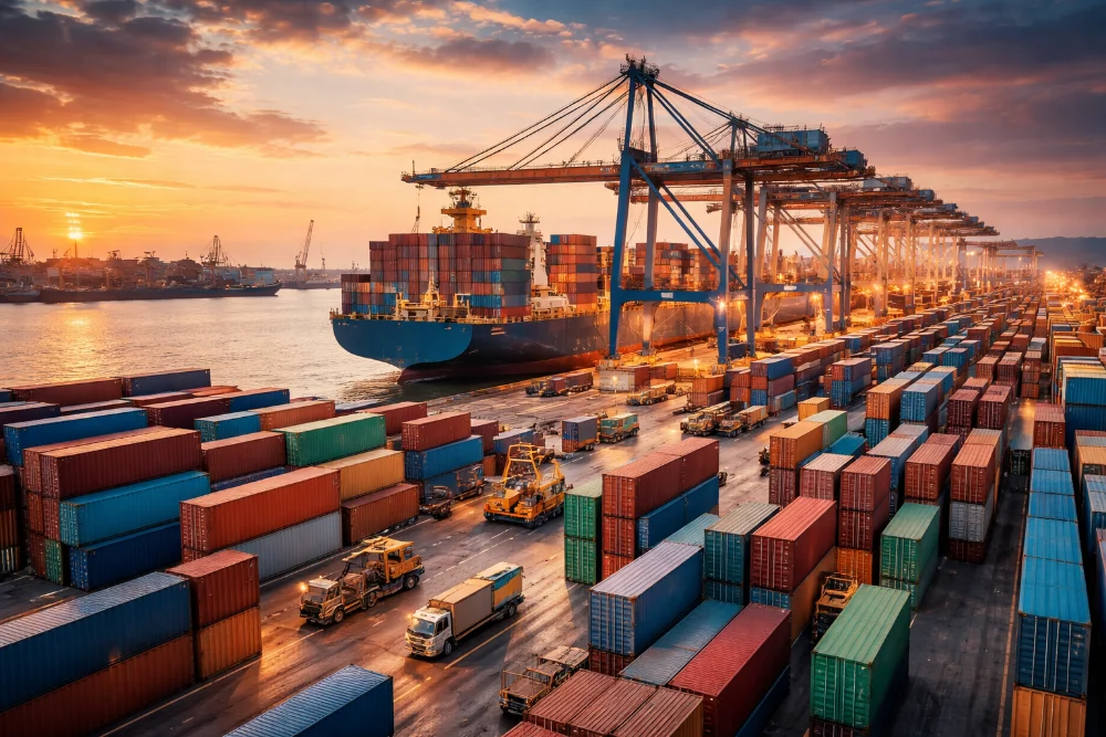 Spedizioni internazionali di container porta a porta